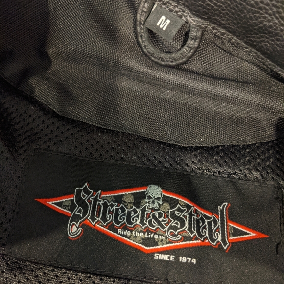 NWT STREET & STEEL CONCEALED CARRY LEATHER BIKER VEST - Picture 15 of 16